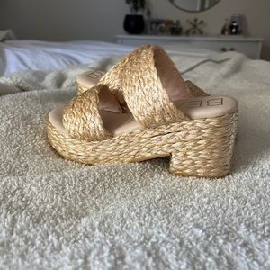 Beach by Matisse raffia platform wedges